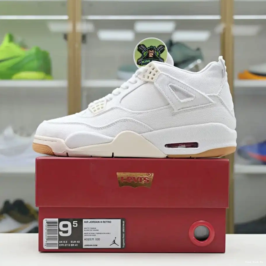 Jordan white 4 levis tag) (levis Kimikick Air Jordan 0808